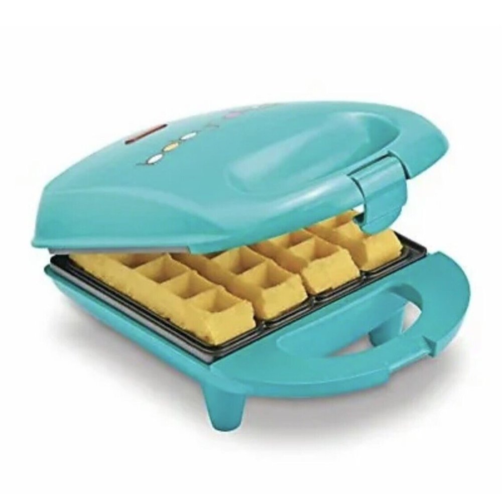 Babycakes Waffle Stick Maker Mini Blue Gift NEW